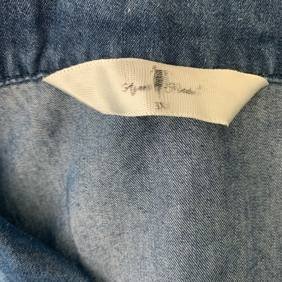 Denim Button-Up Dress - Picture 3 of 5